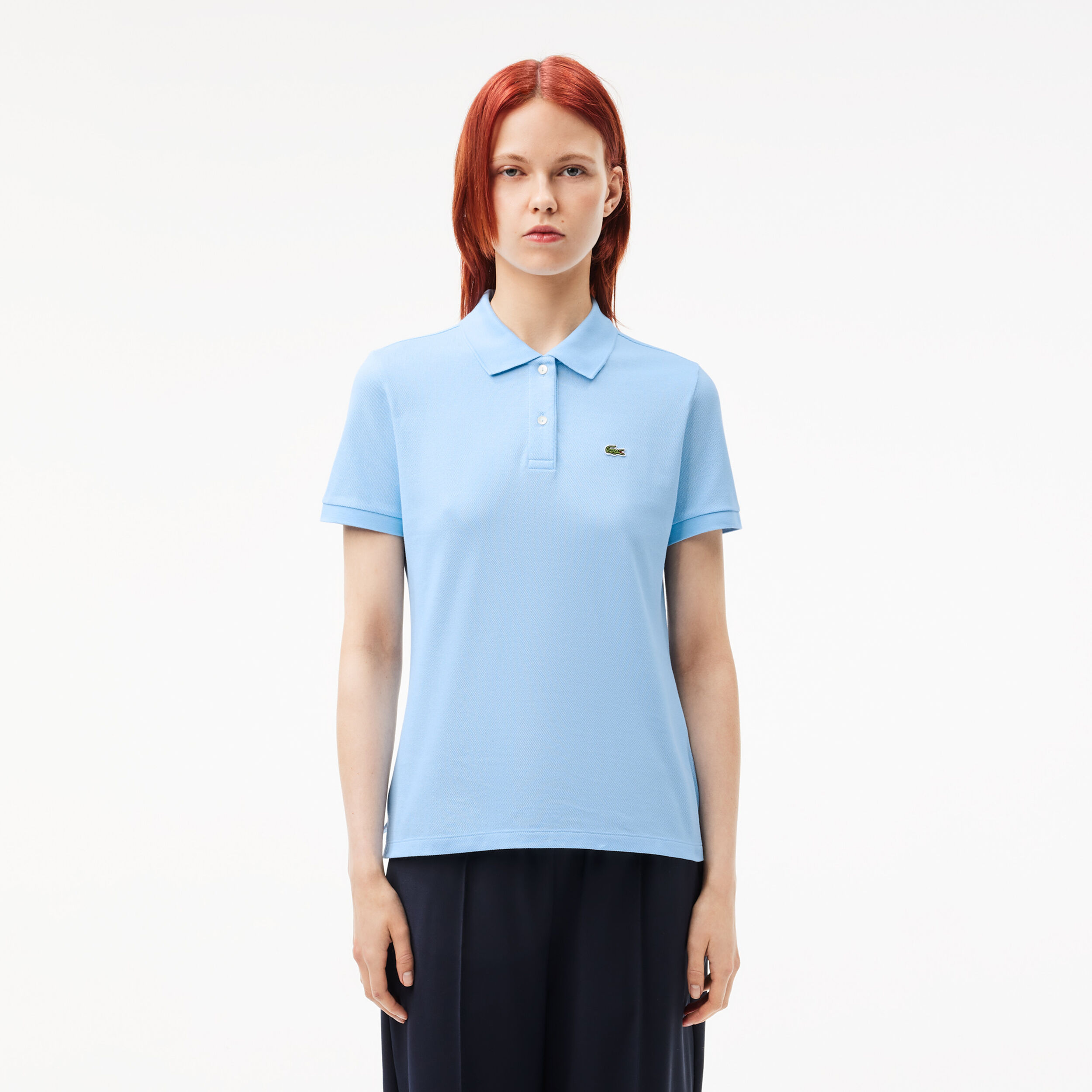 Buy Lacoste Core Essentials Polo Femmes Bleu Clair online Tennis Point FR