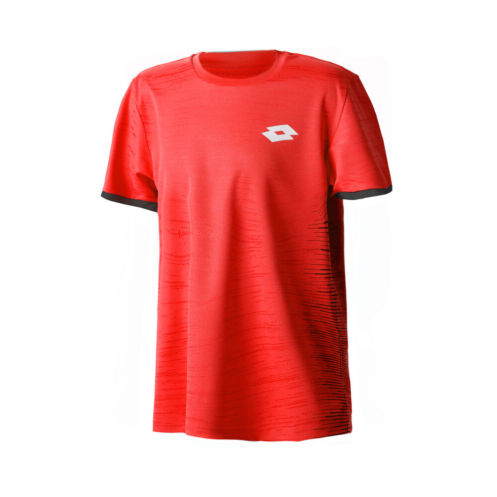Lotto Top Ten II PL Printed T-shirt Garçons - Rouge , Noir