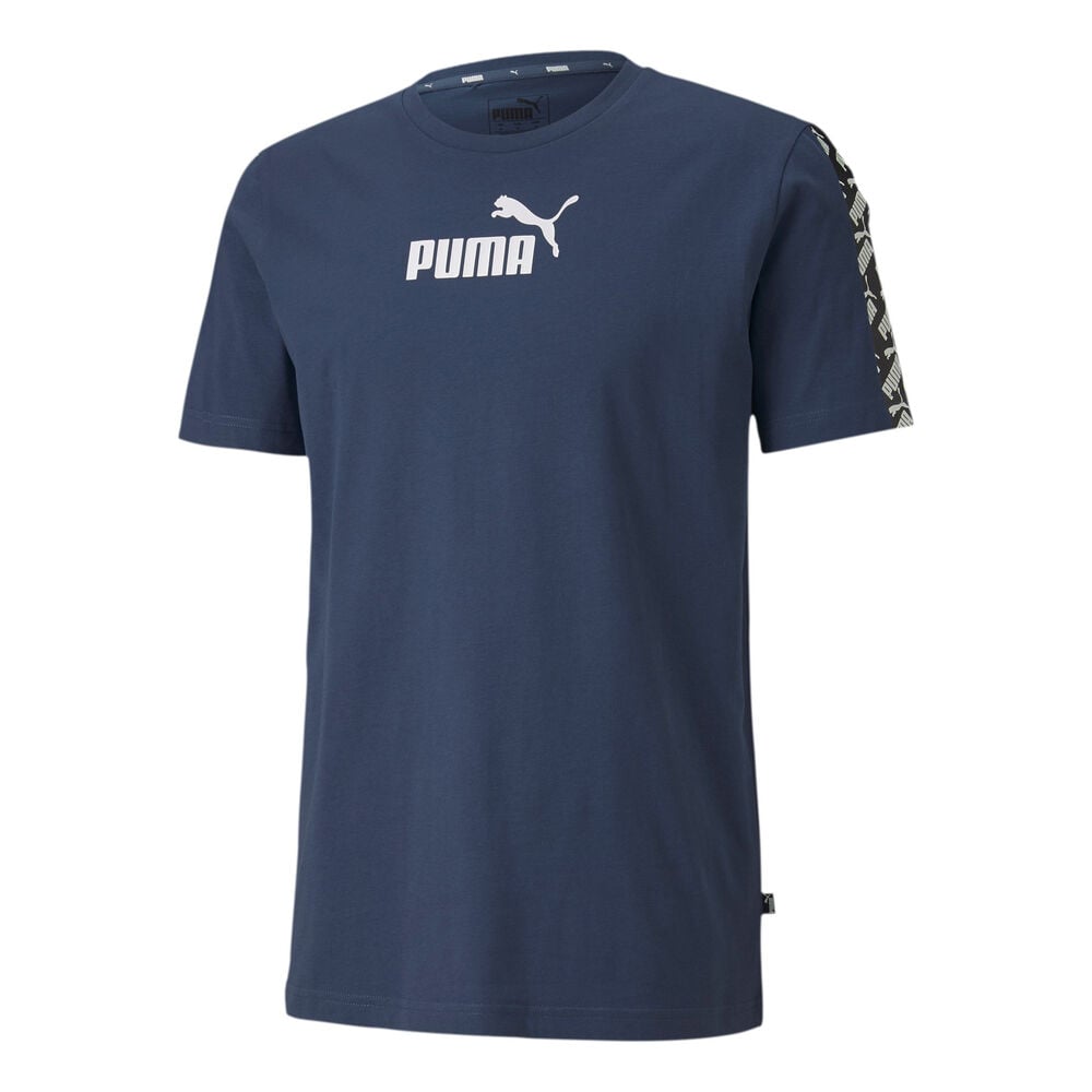 Puma Amplified T-shirt Hommes - Bleu Foncé , Blanc