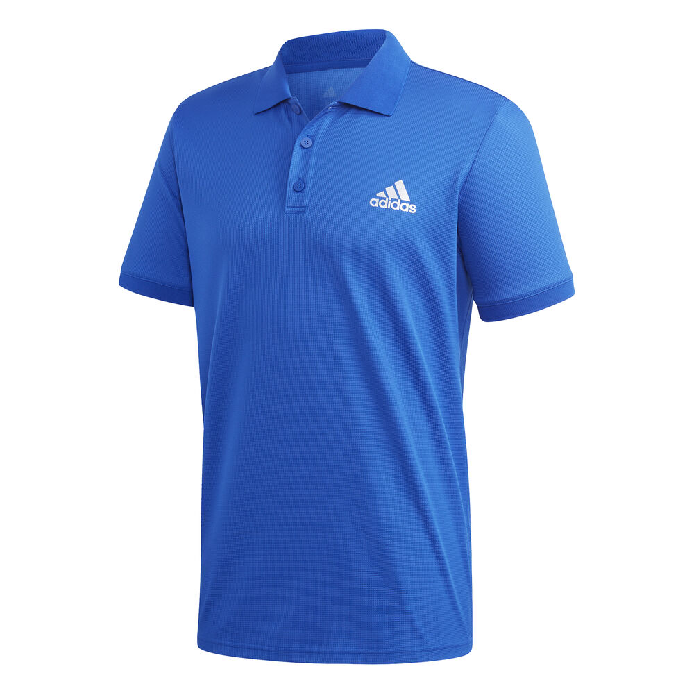 adidas Club Solid Polo Hommes - Bleu , Blanc