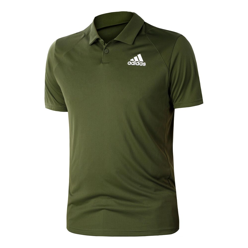 adidas Club Polo Hommes - Vert Olive , Blanc