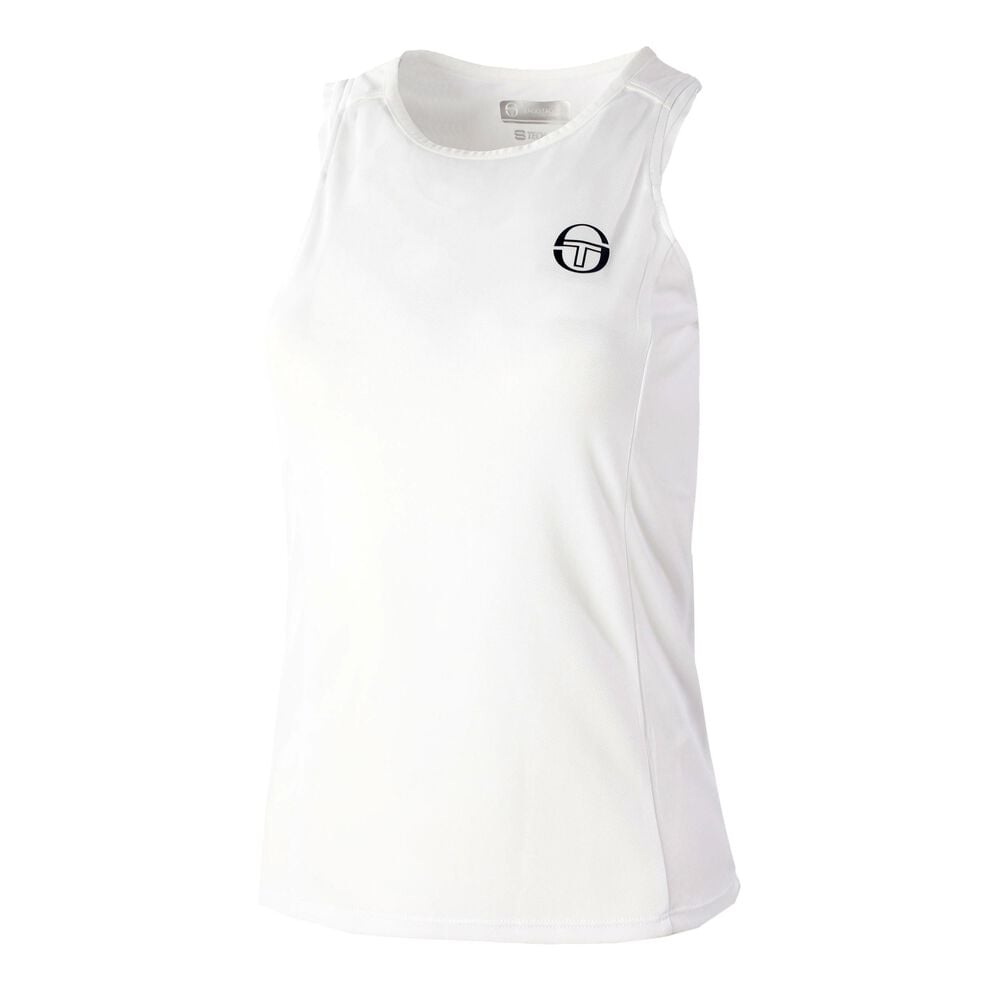Sergio Tacchini Pliage Débardeur Tank Top Femmes - Blanc , Bleu Foncé