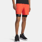 V&ecirc;tements Under Armour Under Armour Vansih Woven 6in Shorts Hommes-rouge, noir mat