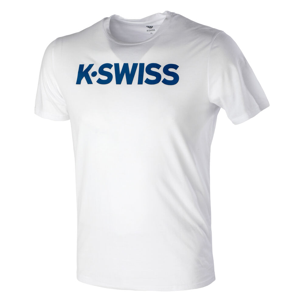 K-Swiss Core Logo T-shirt Hommes - Blanc , Bleu