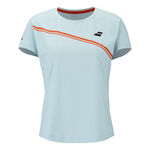 V&ecirc;tements de tennis Babolat Babolat Play T-shirt Femmes-bleu clair