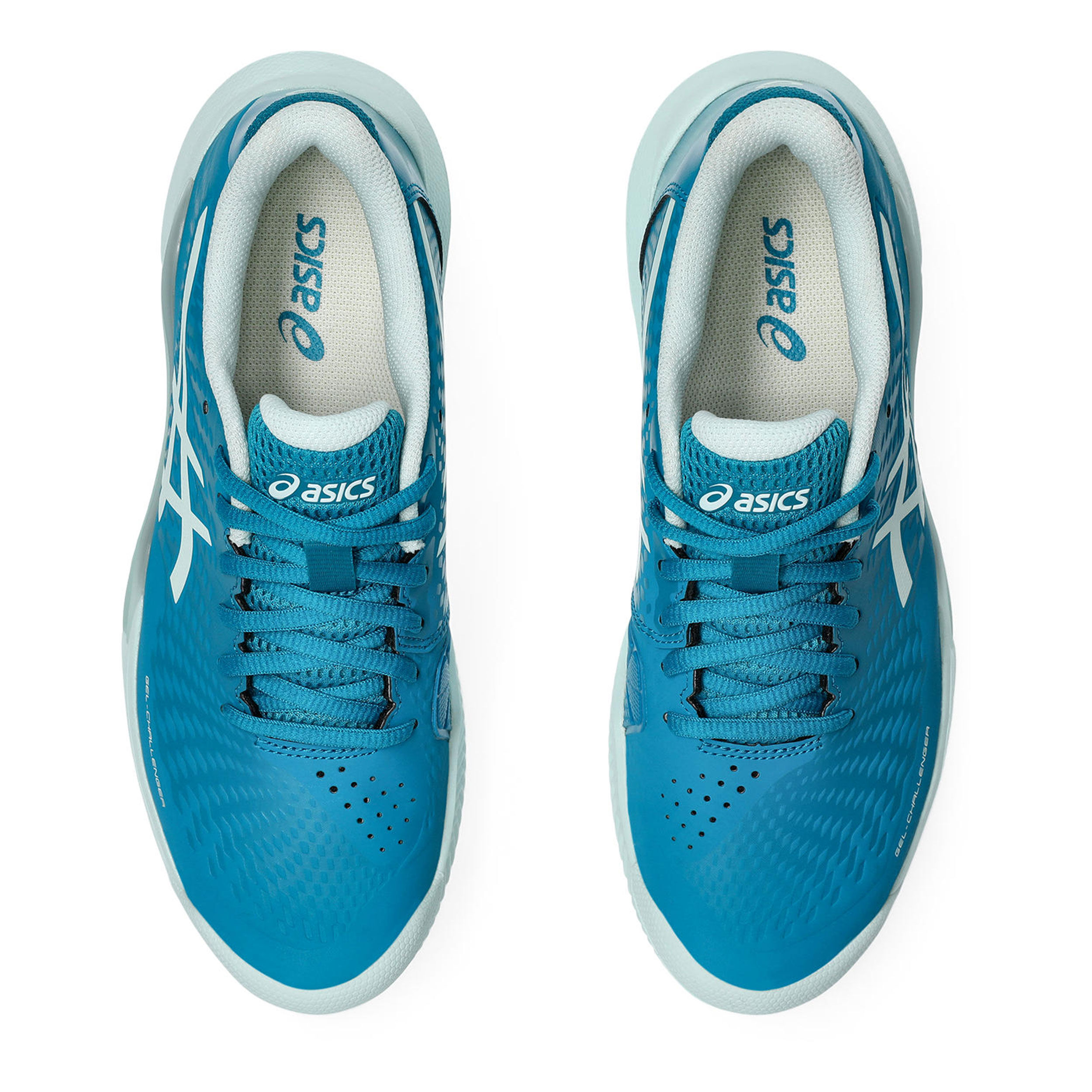 Gel Challenger 14 Clay Chaussure Terre Battue Femmes Turquoise Bleu Clair