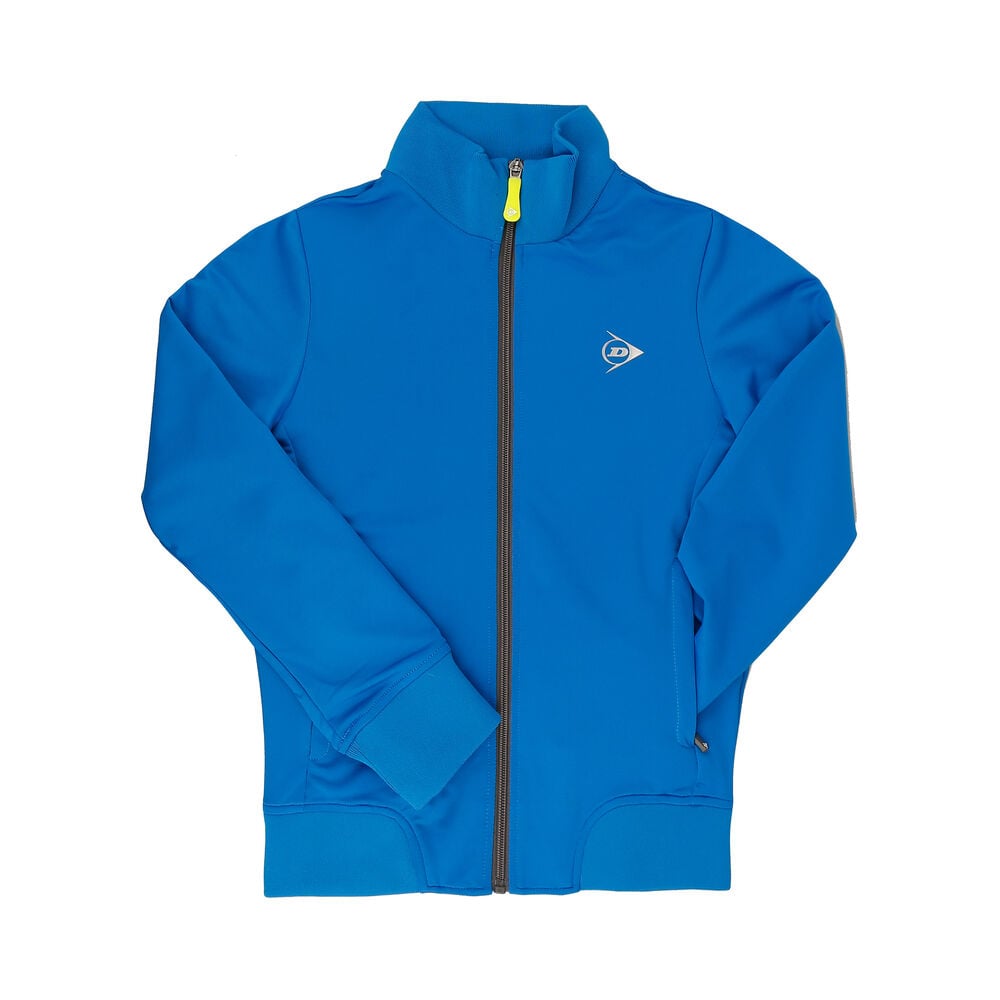 Dunlop Clubline Knitted Veste De Survêtement Filles - Bleu , Gris Foncé