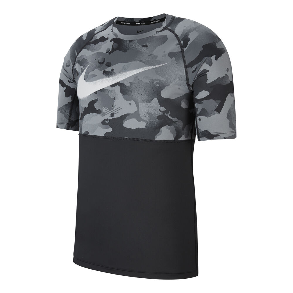 Nike Camo Slim T-shirt Hommes - Noir , Gris Foncé