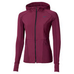Vêtements Mizuno Mizuno Active Warmalite Hybrid Full Zip Maillot De Course Femmes-Violet