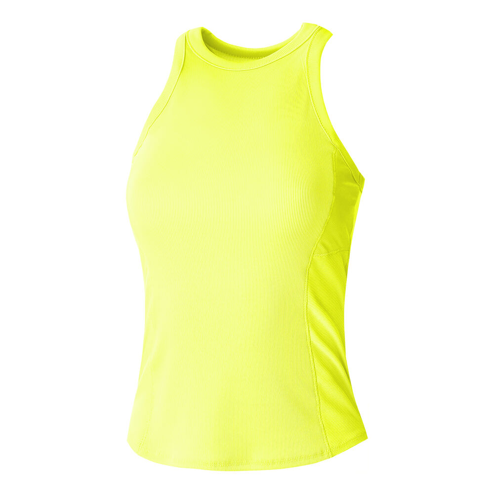 Lucky in Love One Love Rib Débardeur Tank Top Femmes - Jaune Lemon, Jaune Citron