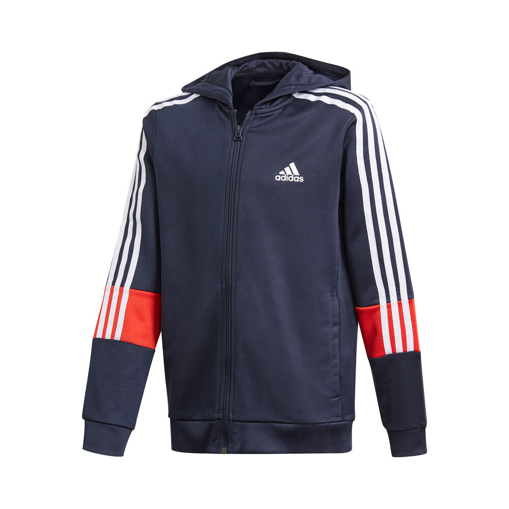 adidas AeroReady 3-Stripes Veste De Survêtement Garçons - Bleu Foncé , Rouge