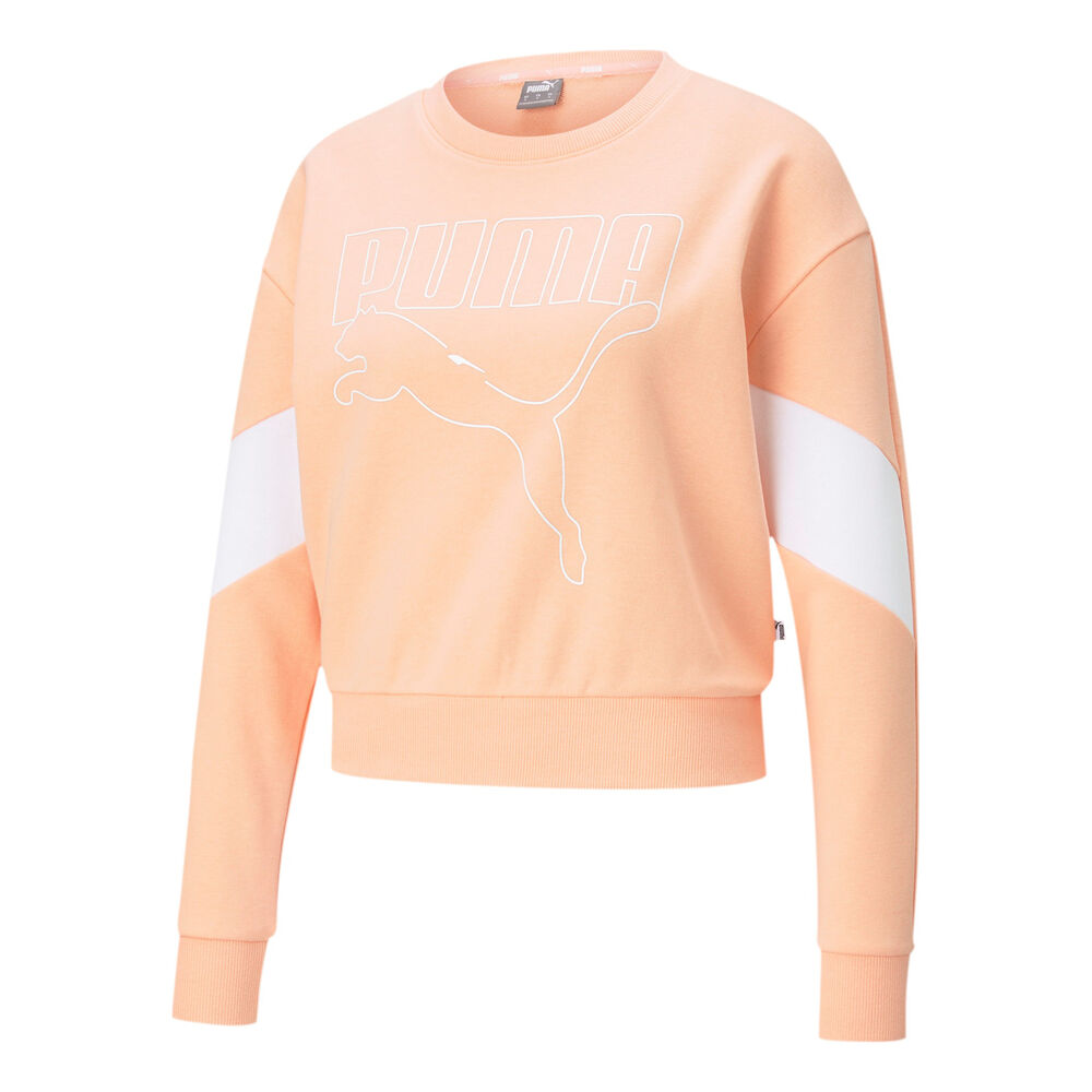 Puma Rebel Sweat-shirt Femmes - Abricot, Blanc
