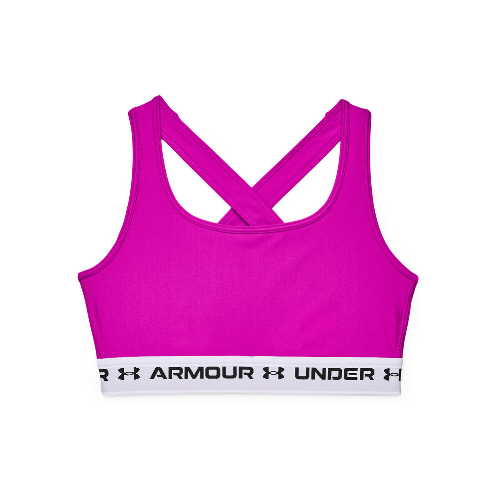 Under Armour Crossback Mid Soutien-gorge Sport Femmes - Pink , Blanc