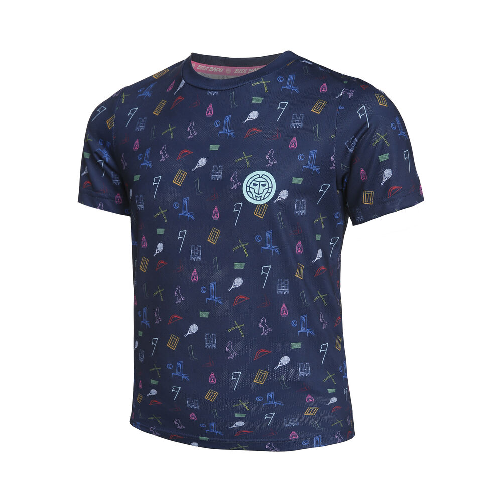 BIDI BADU Deon Tech T-shirt Garçons - Bleu Foncé , Multicouleur