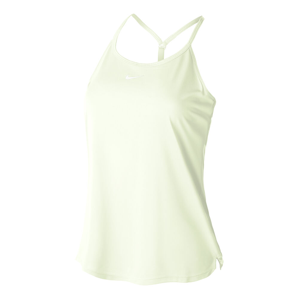 Nike Dri-Fit One Elstka Débardeur Tank Top Femmes - Jaune Lemon, Blanc