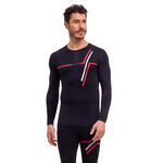 V&ecirc;tements Falke Falke Warm  130 Years Maillot de course Hommes-noir