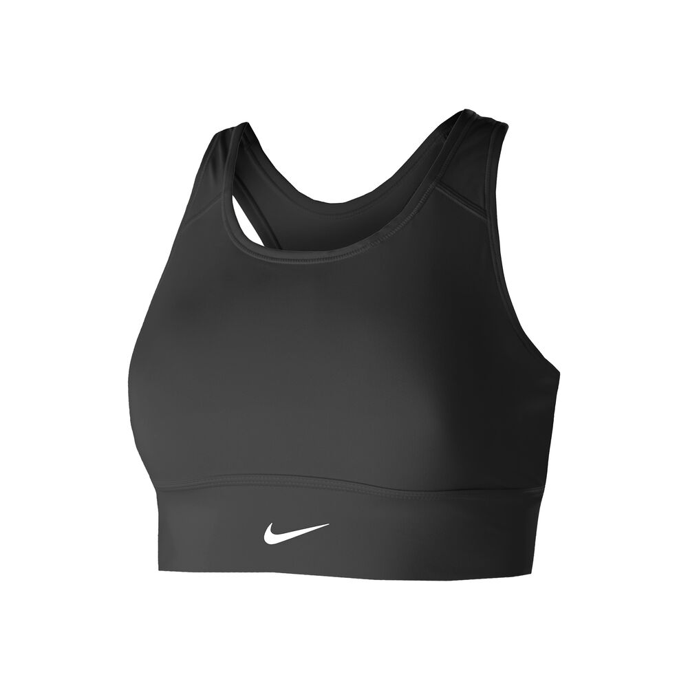 Nike Swoosh Long Line Soutien-gorge Sport Femmes - Noir , Blanc