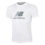 Vêtements New Balance New Balance Essentials Logo T-shirt Hommes-Blanc