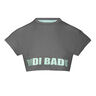 Abdominis Crop Move T-shirt Femmes-Gris