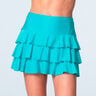Linen Nouveau Awesome Ruffle Jupe Femmes-turquoise