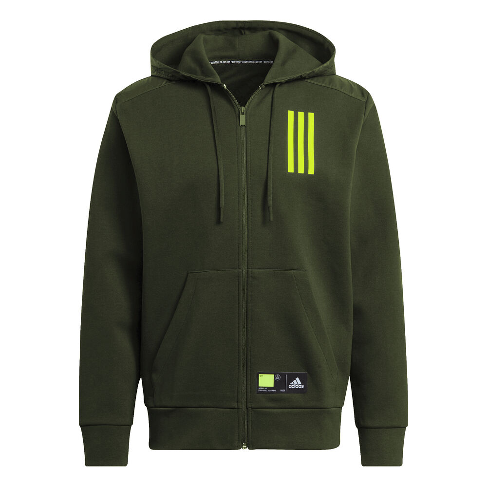 adidas Overlay Gilet En Coton Hommes - Vert Olive , Jaune