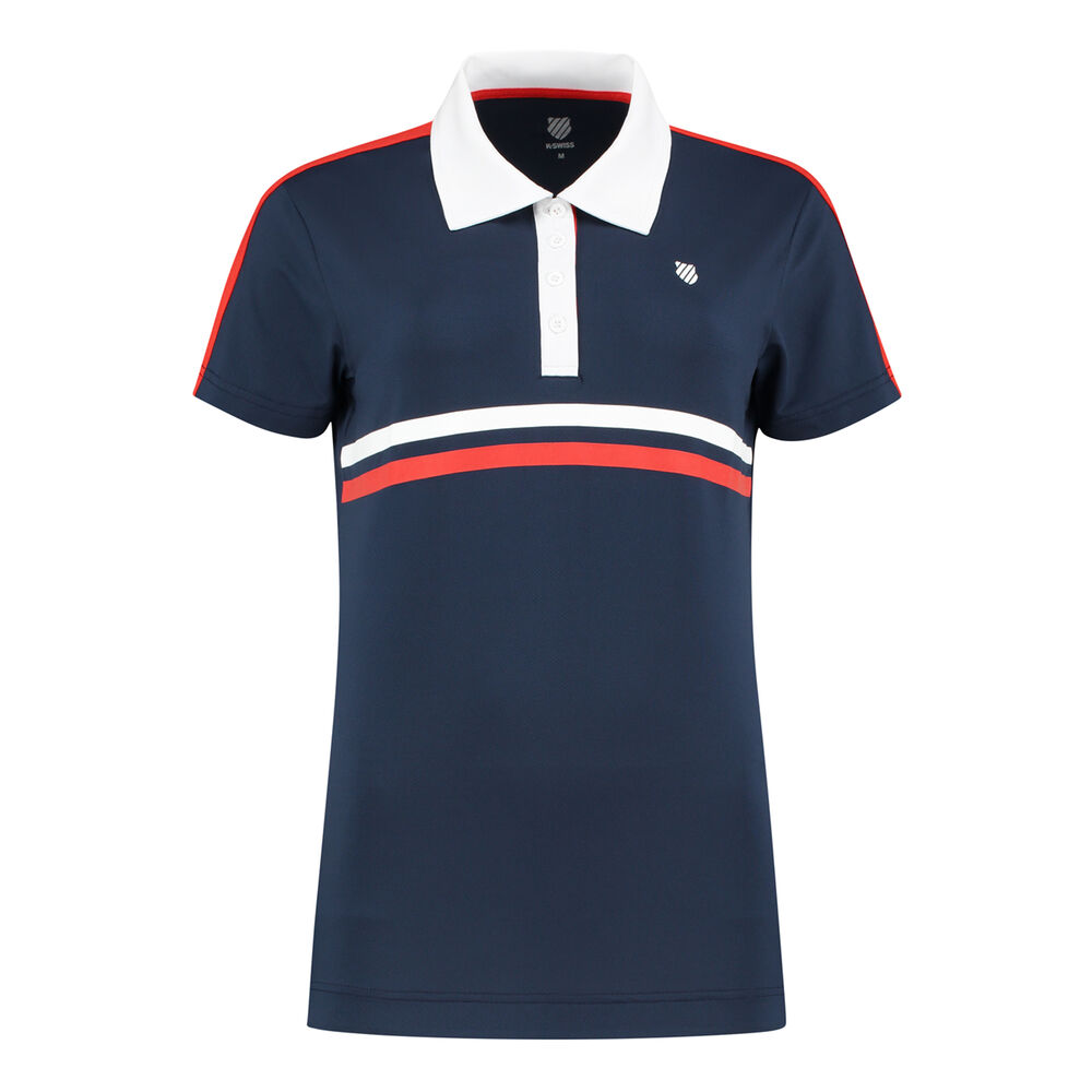 K-Swiss Heritage Sport Polo Femmes - Bleu Foncé , Blanc