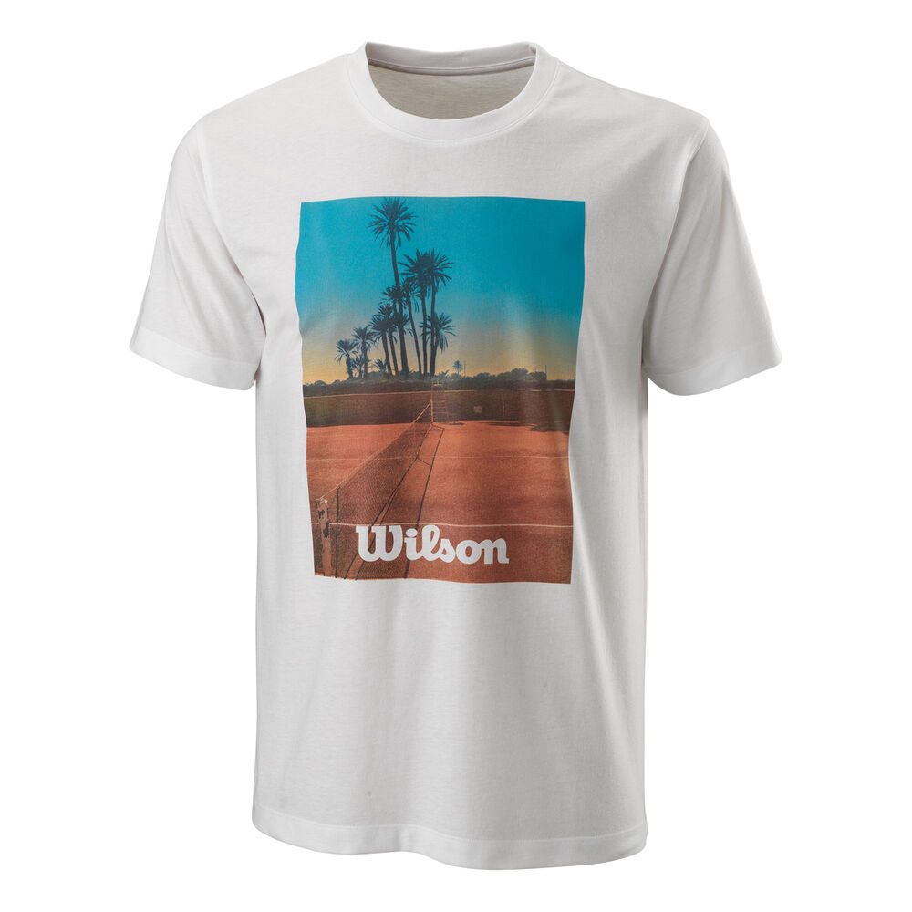 Wilson Scenic Tech T-shirt Hommes - Blanc , Multicouleur