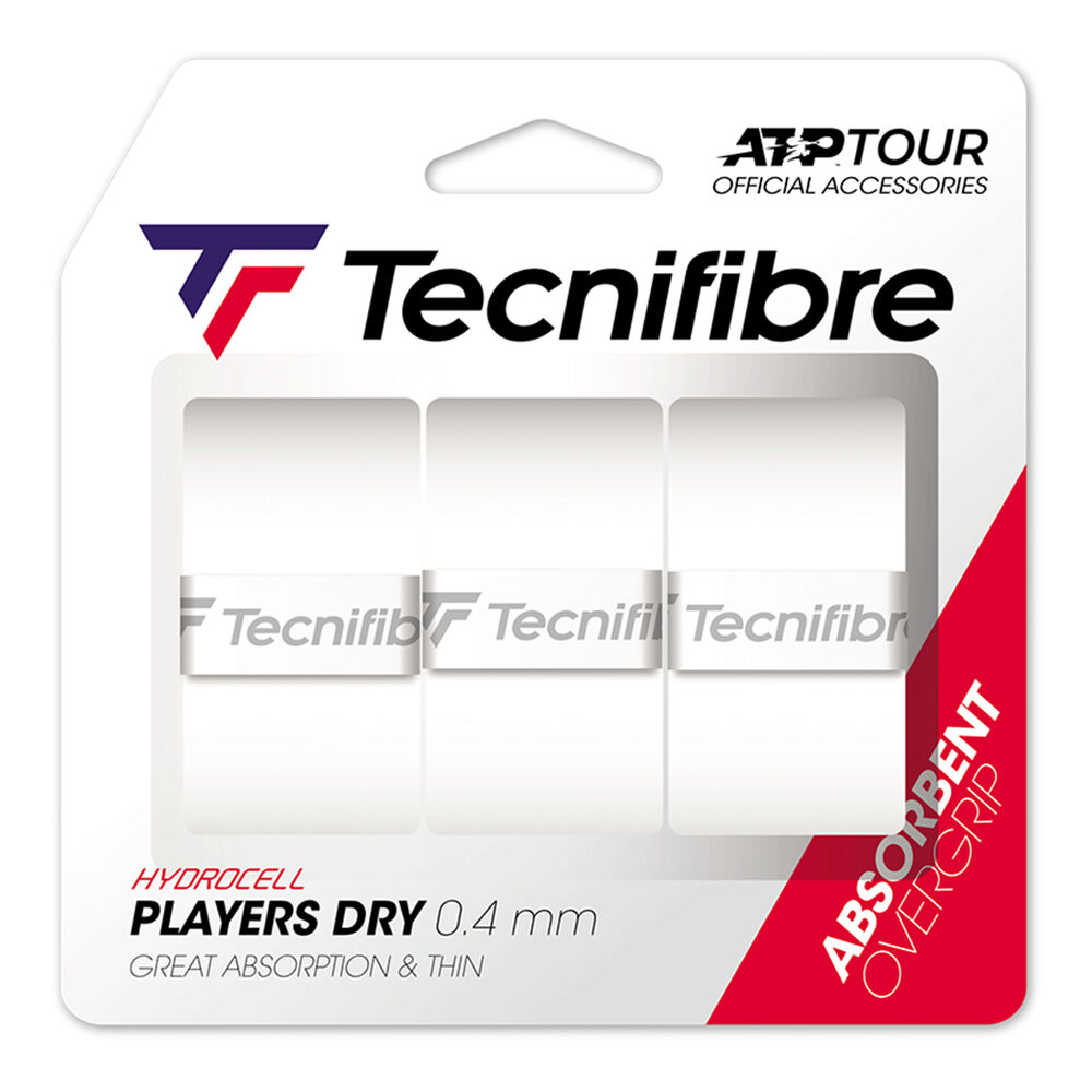 Tecnifibre Players Dry 3er Pack De 3 - Blanc