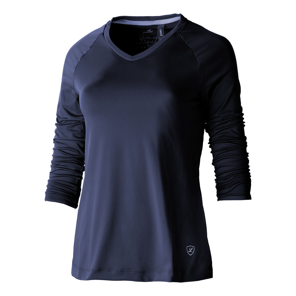 Limited Sports Lilia Haut Manches Longues Femmes - Bleu Foncé , Blanc