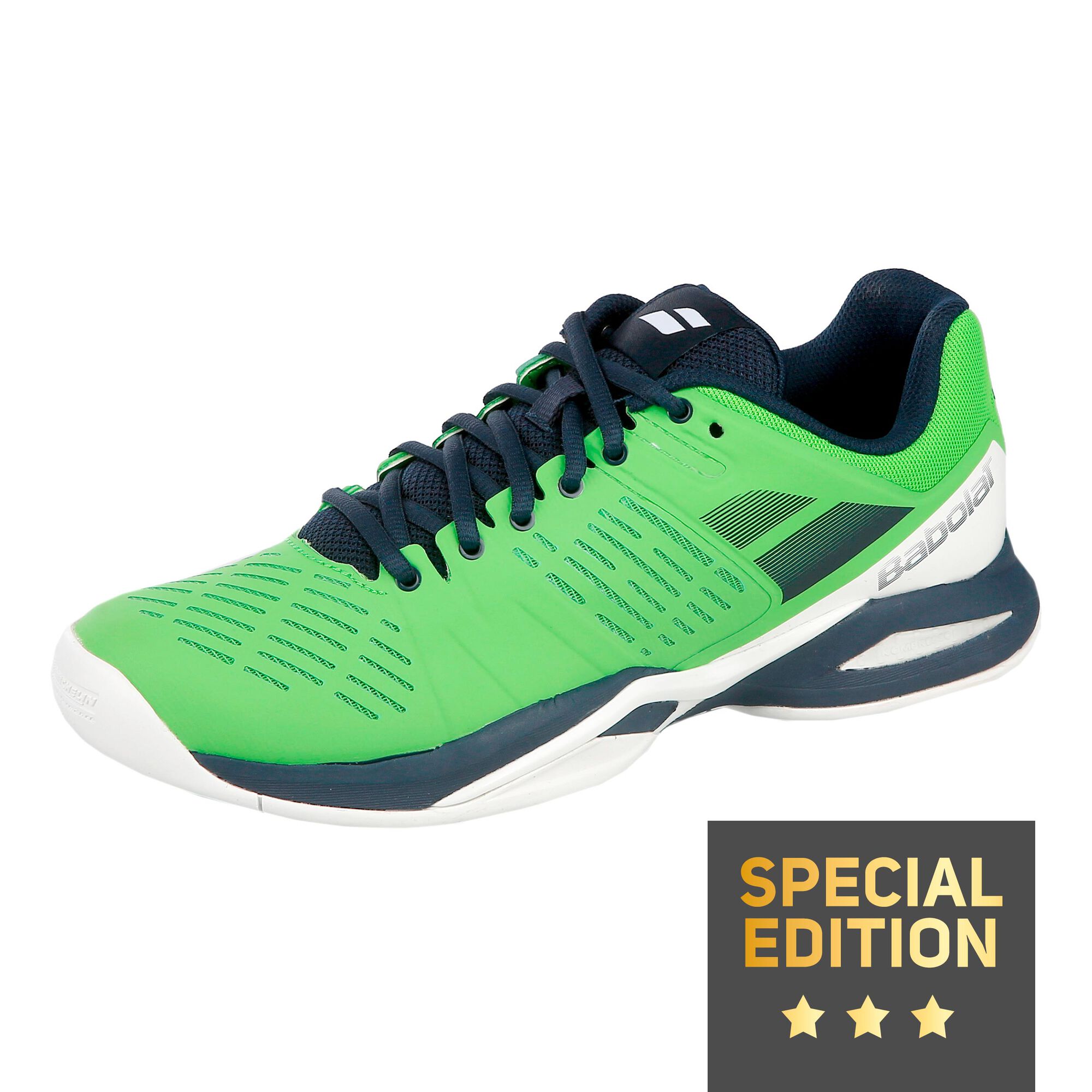 Babolat Propulse Team Indoor Chaussure Moquette Edition Spéciale Hommes - Blanc , Vert acheter