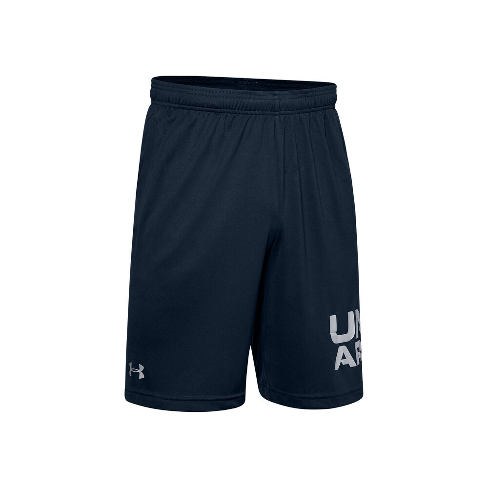 Under Armour Tech Wordmark Shorts Hommes - Bleu Foncé , Gris