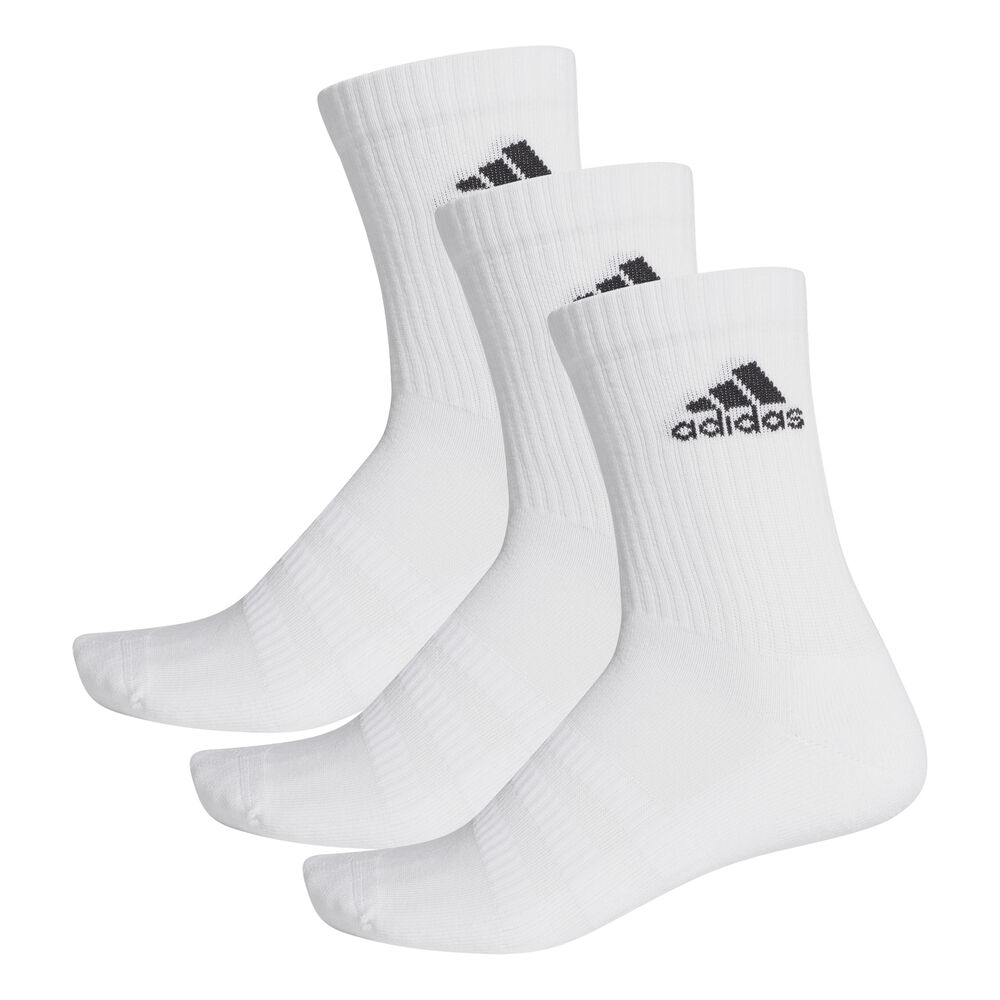 adidas Cushioning Crew Chaussettes De Sport Pack De 3 - Blanc , Noir