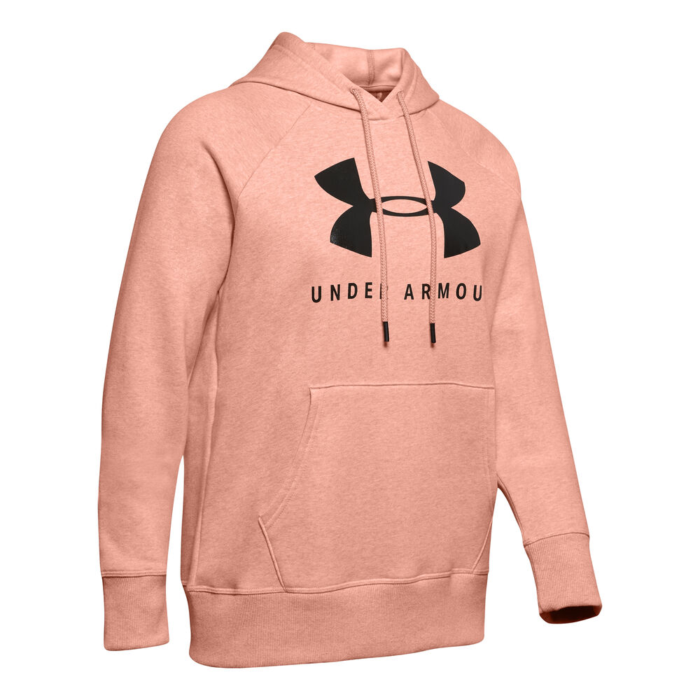 Under Armour Rival Sportstyle Graphic Sweat À Capuche Femmes - Abricot, Noir