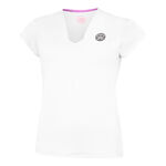 V&ecirc;tements BIDI BADU BIDI BADU Crew V-Neck T-shirt Femmes-Blanc
