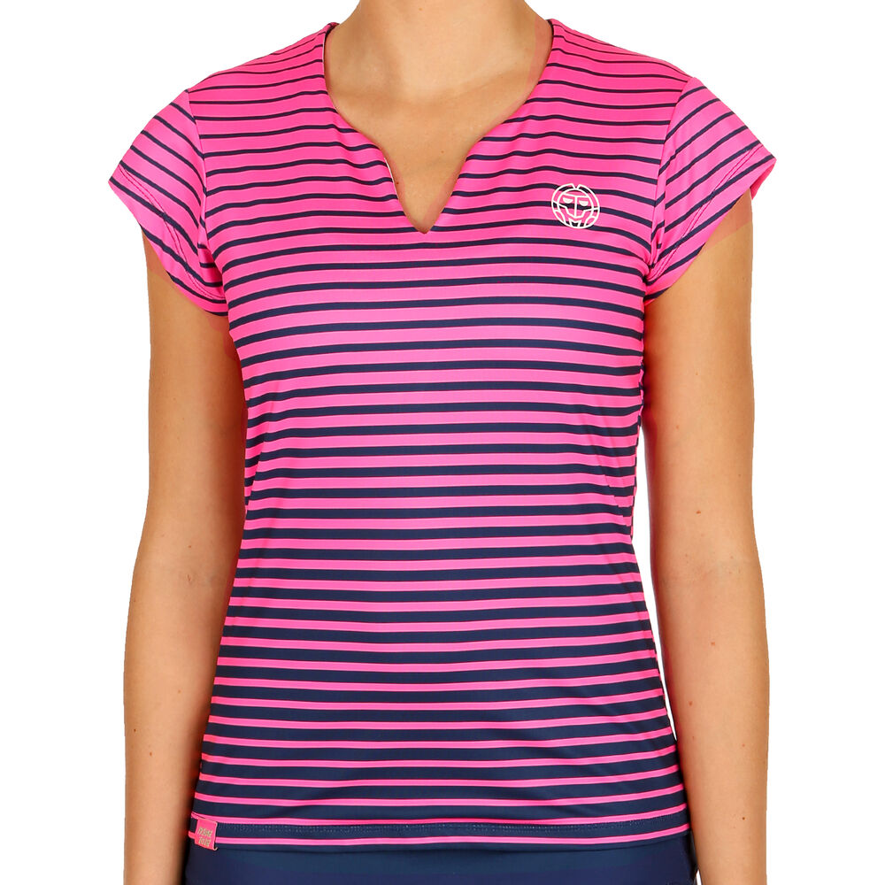 BIDI BADU Bella Tech T-shirt Femmes - Pink , Bleu Foncé