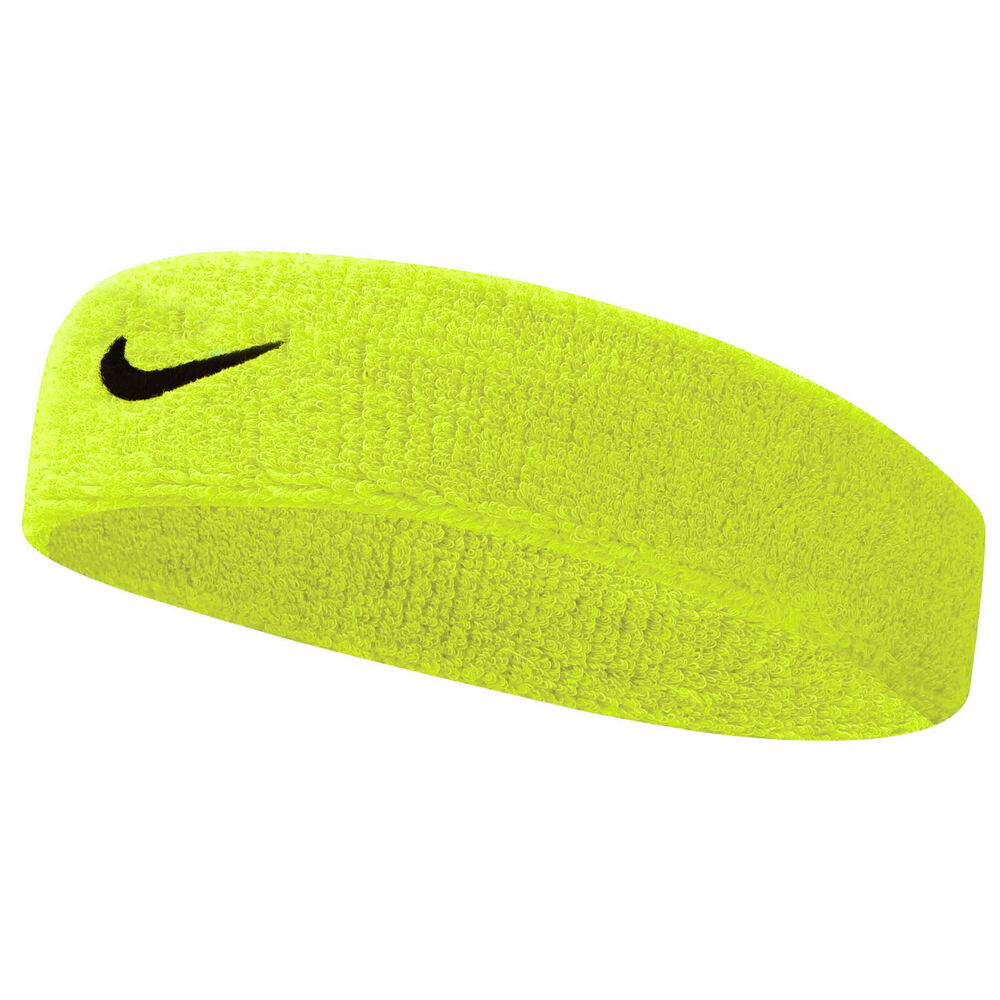 Nike Swoosh Bandeau - Jaune Lemon, Noir