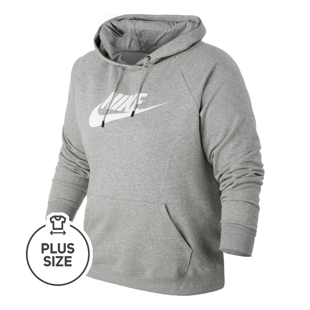 Nike Sportswear Essential Plus Size Sweat à Capuche Femmes - Gris , Blanc