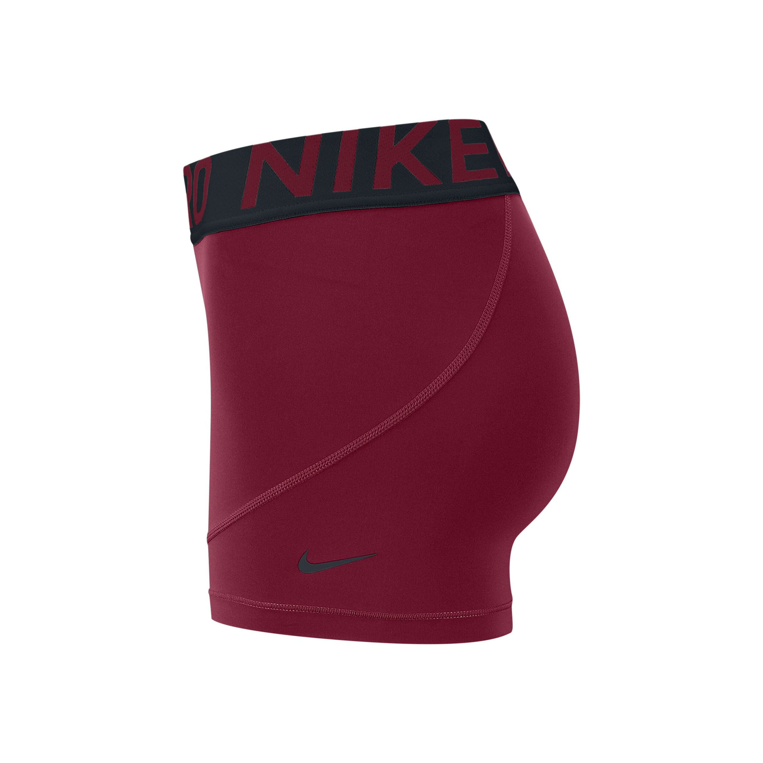 Buy Nike Pro Short Avec Poche balles Femmes Rouge Fonce Noir online Tennis Point FR