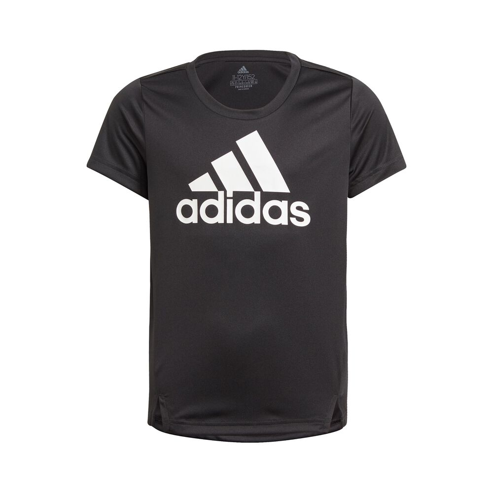 adidas Big Logo T-shirt Filles - Noir , Blanc