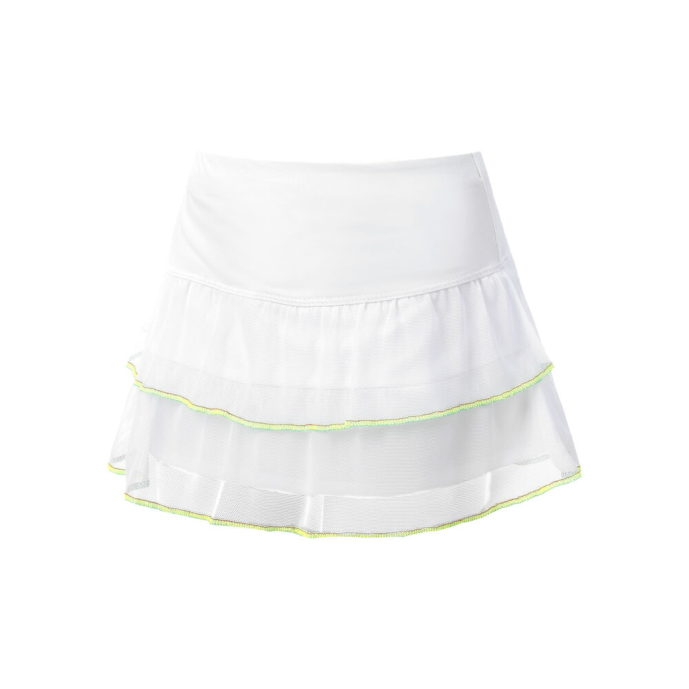 Lucky in Love Flippy Mesh Jupe Filles - Blanc , Jaunes Fluo