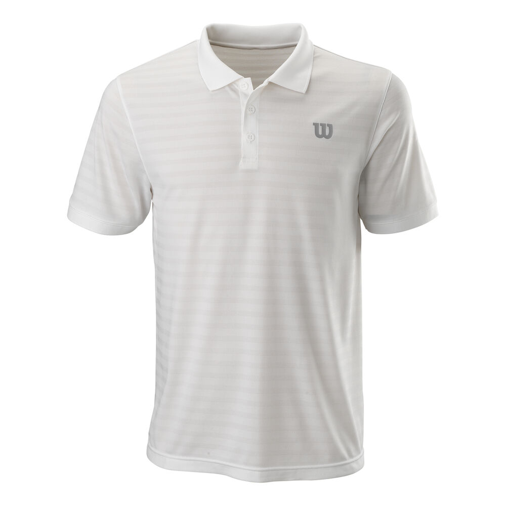Wilson Stripe Polo Hommes - Blanc