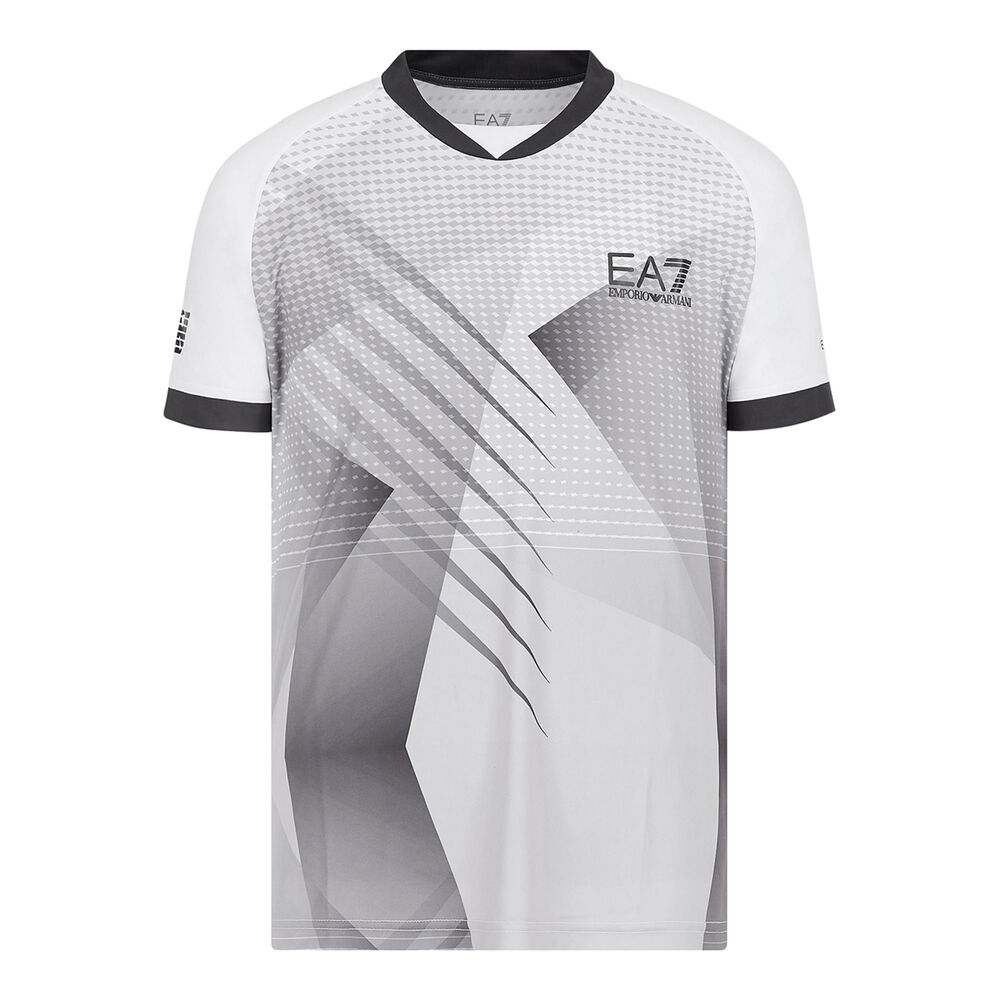 EA7 T-shirt Hommes - Blanc , Gris