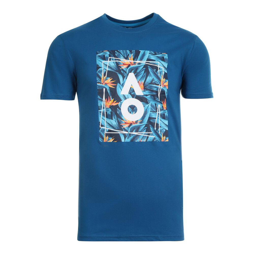 Australian Open 2021 Frame T-shirt Hommes - Bleu , Multicouleur