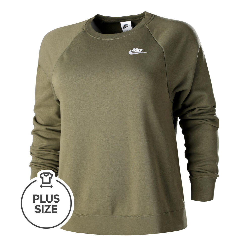 Nike Sportswear Essential Plus Size Sweat-shirt Femmes - Vert Olive , Blanc