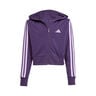 3Stripes Full-Zip Crop Veste de survêtement Filles - violet, lilas