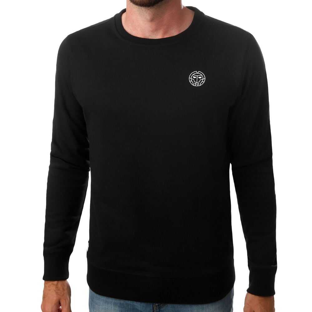 BIDI BADU Chaka Basic Crew Sweat-shirt Hommes - Noir , Blanc