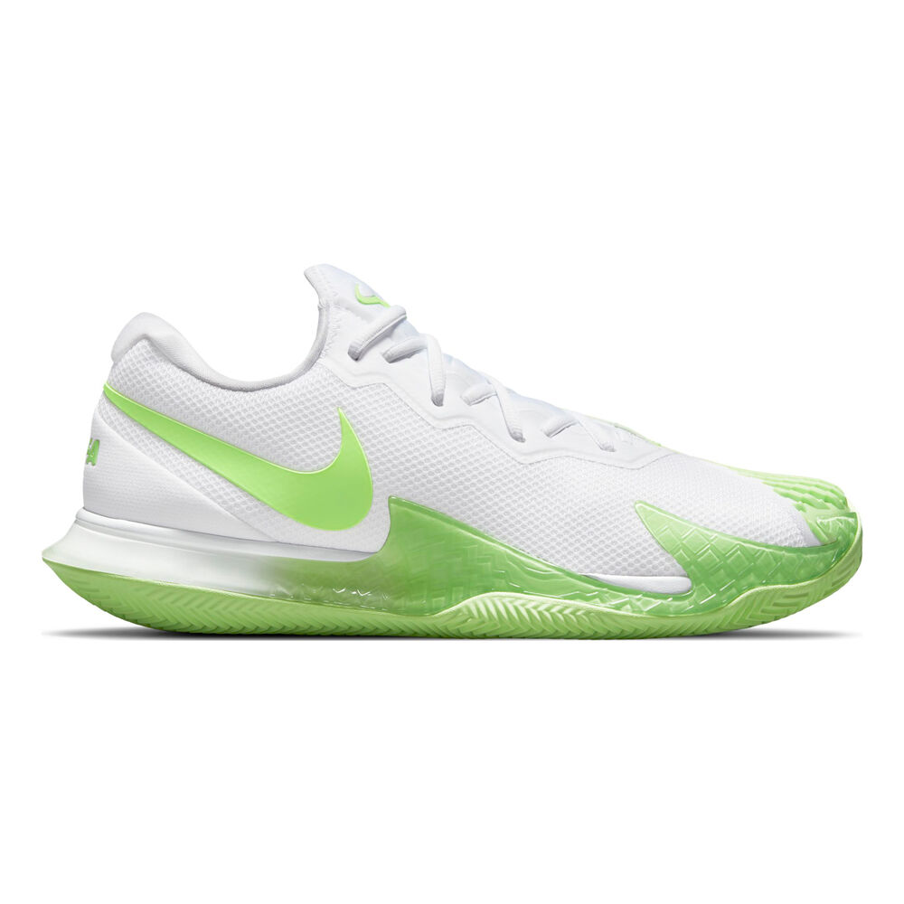 Nike Rafael Nadal Zoom Vapor Cage 4 Chaussure Terre Battue Hommes - Blanc , Vert Fluo