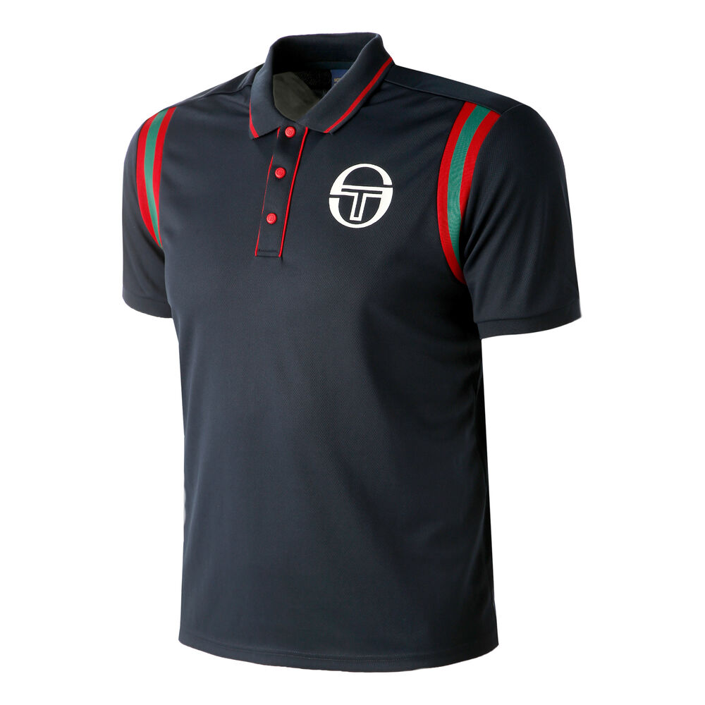 Sergio Tacchini Frisco MC Staff Polo Hommes - Bleu Foncé , Rouge