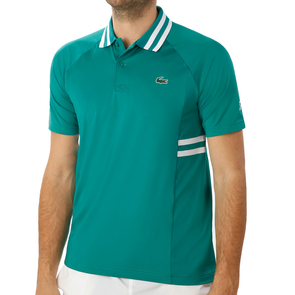 Lacoste Novak Djokovic Polo Hommes - Bleu Petrol, Blanc