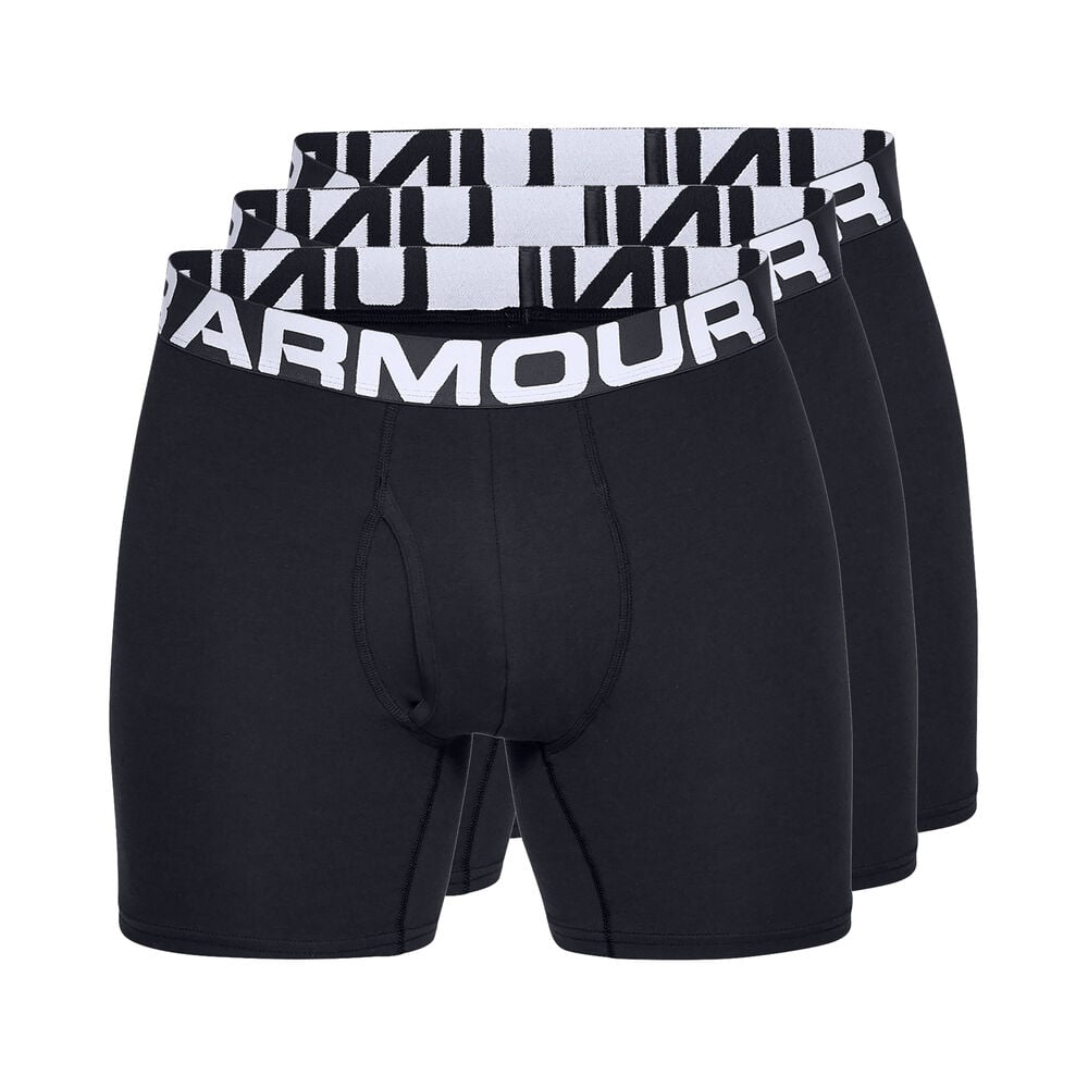 Under Armour Charged Cotton 6in Caleçon Pack De 3 Hommes - Noir , Blanc